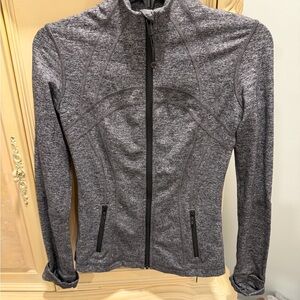 Lululemon Athletica Heathered Gray Utility Jacket define jacket
